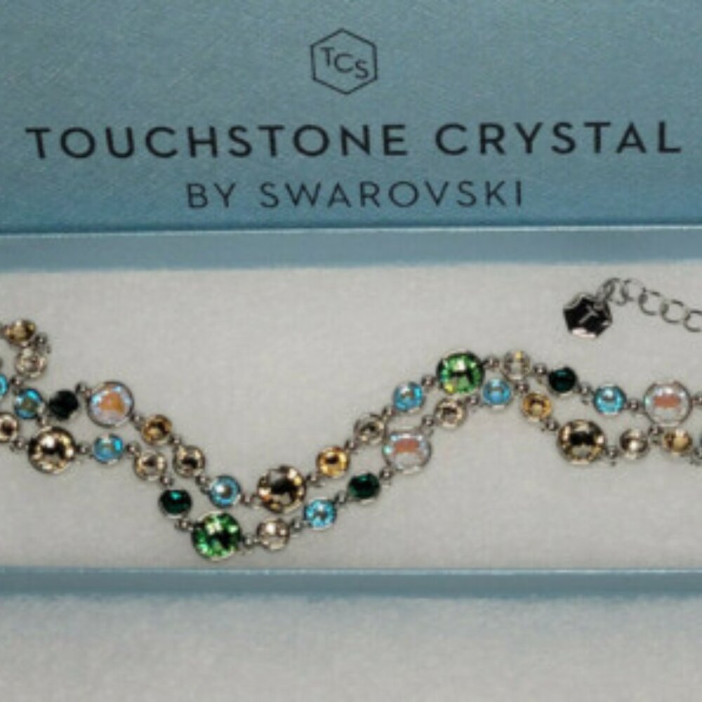 Touchstone Crystal Glam Bracelet, Earth NIB - Picture 3 of 3